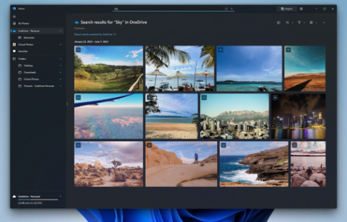 Windows照片应用升级：背景虚化和智能搜索亮点
