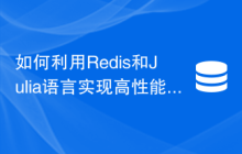 如何利用Redis和Julia语言实现高性能计算功能