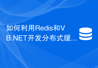 Redis 및 VB.NET을 사용하여 분산 캐시 업데이트 기능을 개발하는 방법