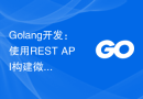 Golang开发：使用REST API构建微服务架构