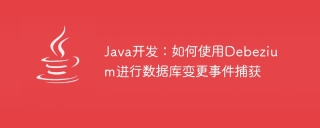 Java development: How to use Debezium for database change event capture