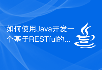 Java を使用して RESTful ベースの API を開発する方法