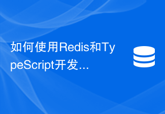 Redis と TypeScript を使用してキャッシュ侵入防御機能を開発する方法