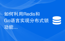 如何利用Redis和Go语言实现分布式锁功能