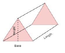 Program to calculate the surface area of ​​a triangular prism