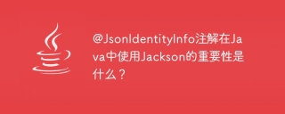 @jsonidentityinfo注解在java中使用jackson的重要性是什么？