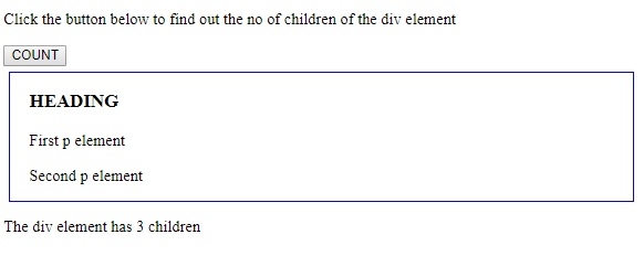 HTML DOM childElementCount 属性

childElementCount 属性返回指定元素的子元素数量（不包括文本节点和注释节点）。

语法：
element.childElementCount

示例：
var div = document.getElementById(