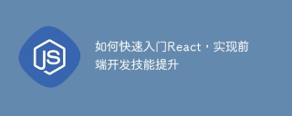 How to quickly get started with React and improve front-end development skills