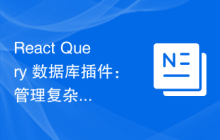 React Query 数据库插件：管理复杂数据模型的技巧