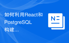 如何利用React和PostgreSQL构建可靠的数据库应用