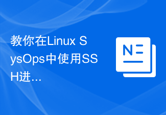 教你在Linux SysOps中使用SSH进行文件传输