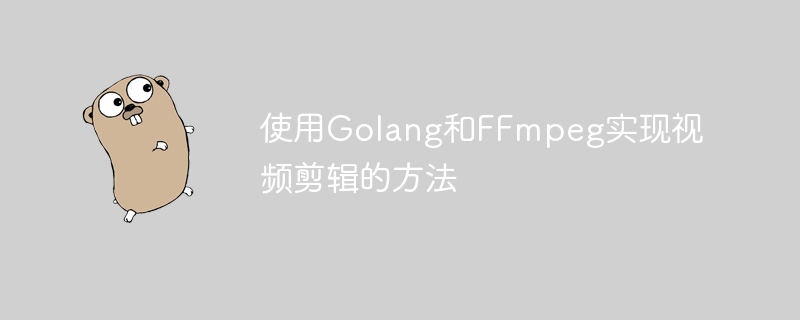 Golang と FFmpeg を使用してビデオ編集を実装する方法