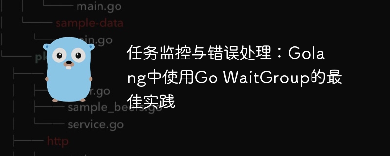 任务监控与错误处理：Golang中使用Go WaitGroup的最佳实践