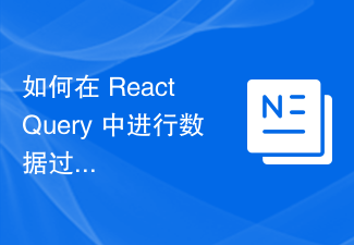 如何在 React Query 中进行数据过滤和搜索？