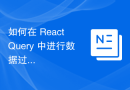 如何在 React Query 中进行数据过滤和搜索？