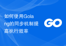 如何使用Golang的同步机制提高执行效率