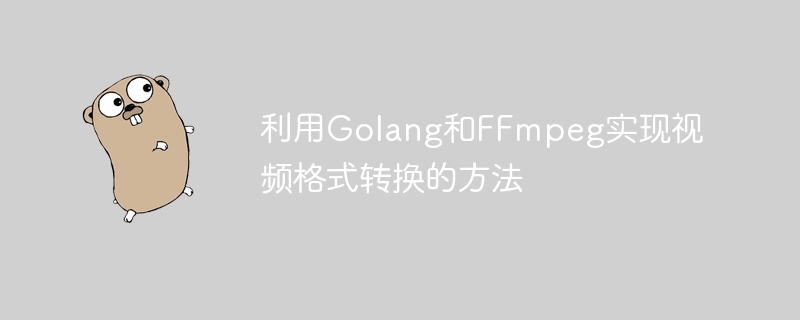 利用Golang和FFmpeg實現視訊格式轉換的方法