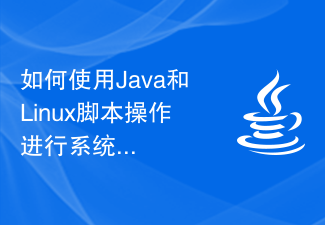 시스템 로그 분석을 위해 Java 및 Linux 스크립트 작업을 사용하는 방법