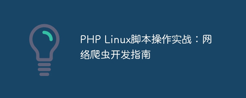 PHP Linux脚本操作实战：网络爬虫开发指南