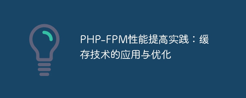 PHP-FPM性能提高实践：缓存技术的应用与优化