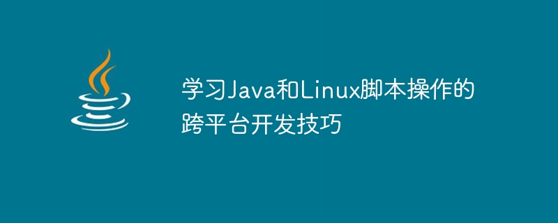 學習Java和Linux腳本操作的跨平台開發技巧