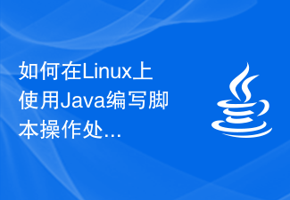 如何在Linux上使用Java編寫腳本操作來處理文字數據