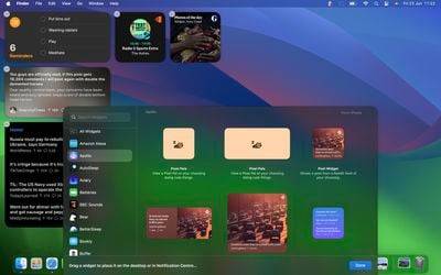 Cara menggunakan widget interaktif pada desktop Mac anda