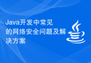 Java开发中常见的网络安全问题及解决方案