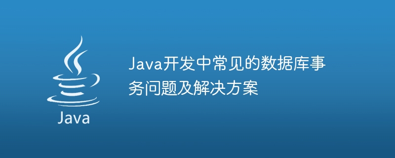 Java開發中常見的資料庫事務問題及解決方案