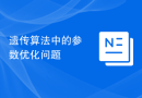 遗传算法中的参数优化问题