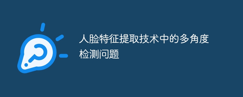 人脸特征提取技术中的多角度检测问题