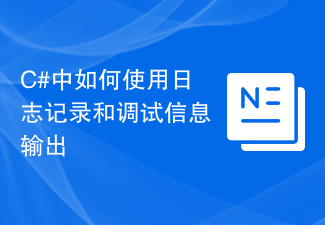 C#에서 로깅 및 디버깅 정보 출력을 사용하는 방법