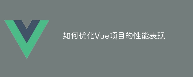 Vue 프로젝트의 성능을 최적화하는 방법