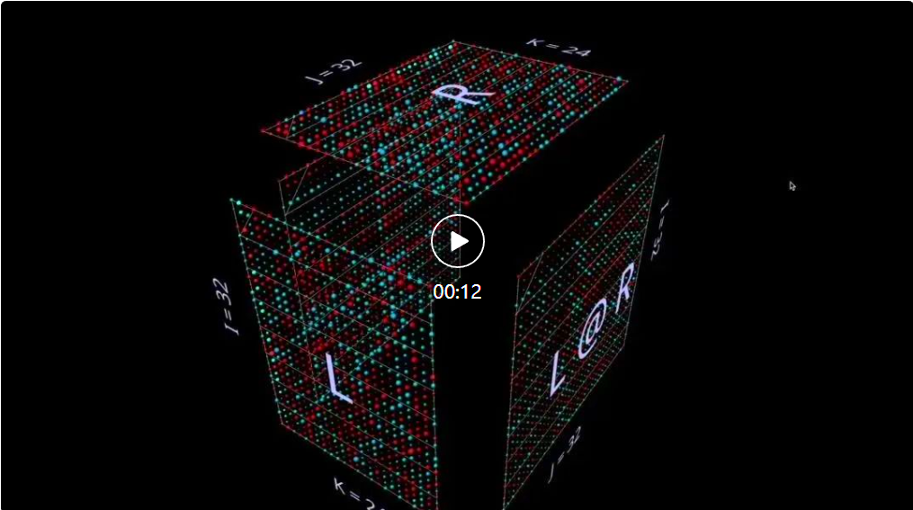 Insight into matrix multiplication from a 3D perspective, this is what AI thinking looks like