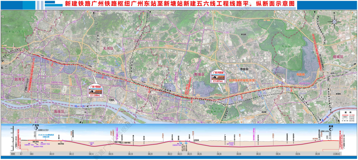 広州東駅は高速鉄道の駅にアップグレードされ、広州深セン鉄道と並行し、広州汕頭高速鉄道に接続されます。