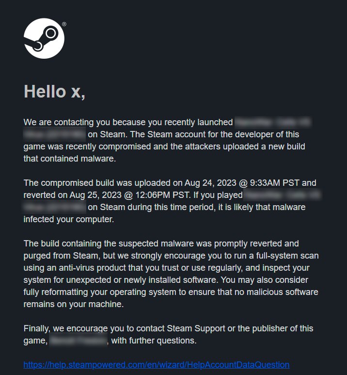 打击恶意更新，Steam 游戏开发者被强制启用短信验证