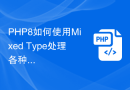 PHP8如何使用Mixed Type处理各种不同类型的数据？