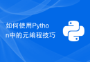 如何使用Python中的元编程技巧