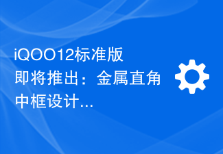 iQOO12标准版即将推出：金属直角中框设计，国产直屏与高频调光完美结合