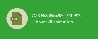 CSS 触发动画属性优化技巧:hover 和 animation