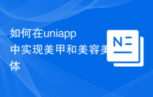 如何在uniapp中实现美甲和美容美体