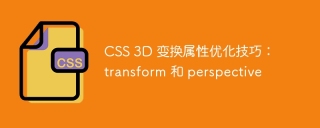 CSS 3D 变换属性优化技巧:transform 和 perspective