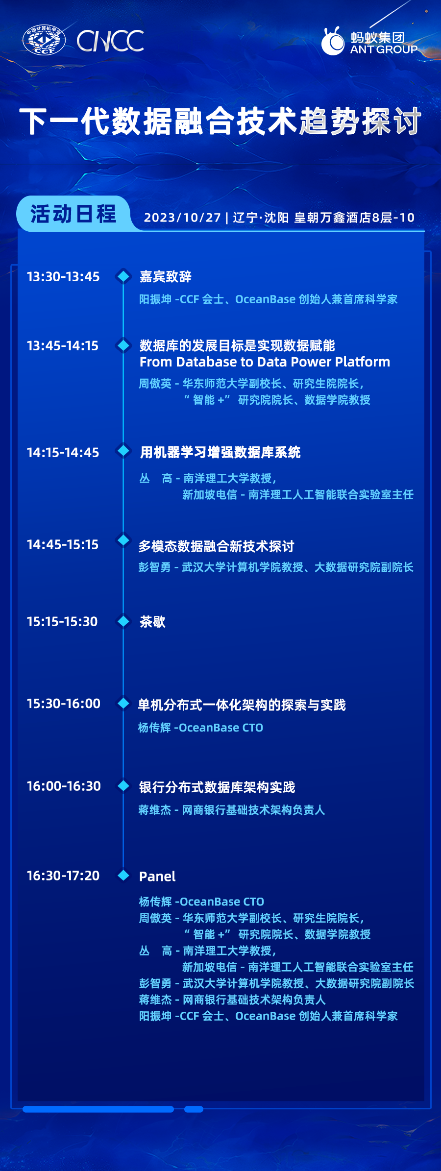 著名人が集結、注目のプレビュー: Ant Group が CNCC2023 の 5 つの主要フォーラムを主催