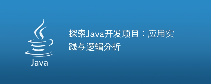 探索Java開發專案：應用實務與邏輯分析