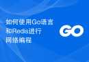 如何使用Go语言和Redis进行网络编程