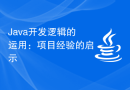 Java开发逻辑的运用：项目经验的启示