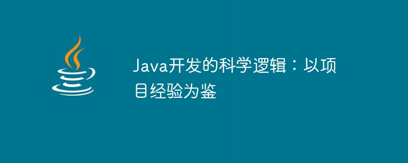 Java 개발의 과학적 논리: 프로젝트 경험에서 배우기