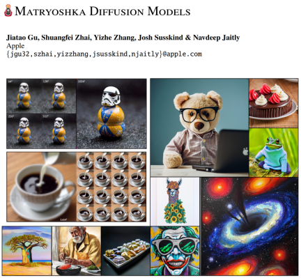 Apples large Vincent picture model unveiled: Russian matryoshka-like spread, supporting 1024x1024 resolution