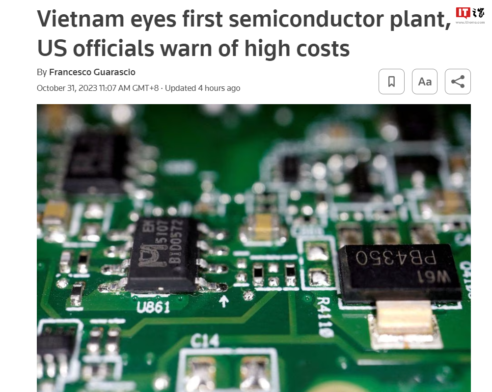 Vietnam considers building first chip manufacturing plant, U.S. officials warn costs are too high