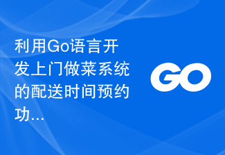 방문 조리 시스템의 배달 시간 예약 기능을 개발하기 위해 Go 언어를 사용한 혁신은 무엇입니까?